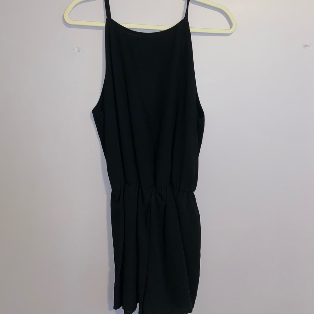Black Formal Romper
